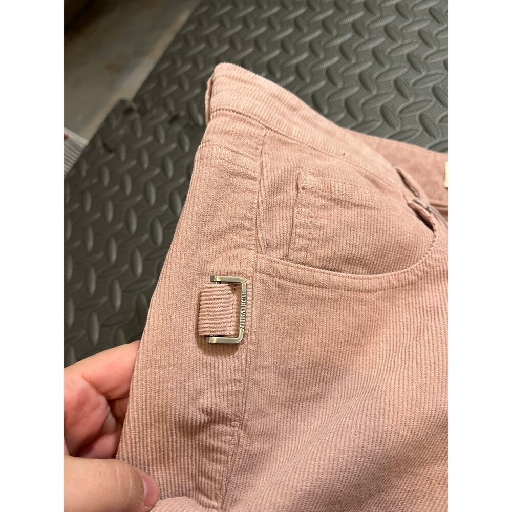 Zadig & Voltaire‎ Clint Velours Rose Pink Trousers Pants Size 40 US Large NWT - Picture 8 of 11